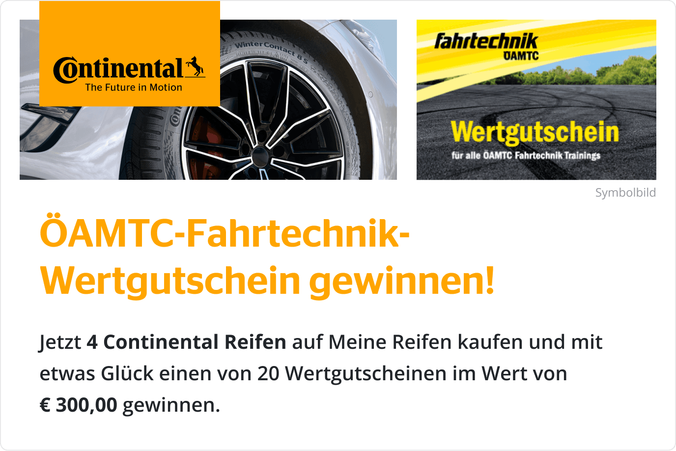 Continental x ÖAMTC Gewinnspiel Continental x ÖAMTC Gewinnspiel